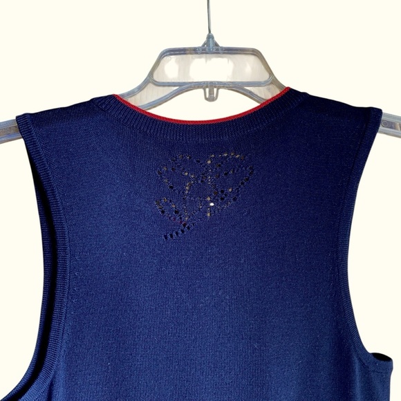 rag & bone Sleeveless X-tra Fine Merino Wool Dress Floral Cutout Detail Medium - Picture 3 of 11